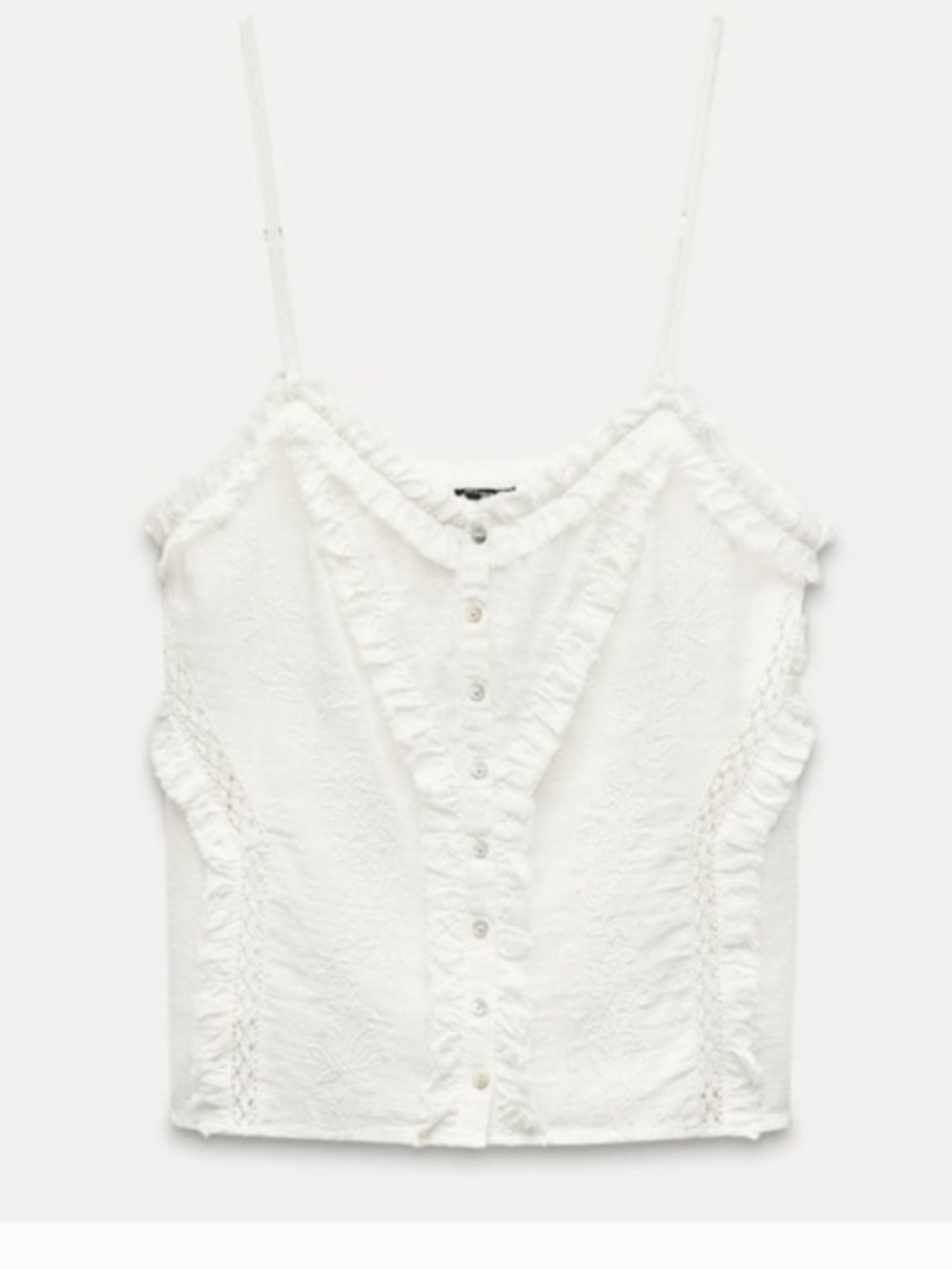 NWT Zara boho floral embroidered ruffle top 
🚨FIRM PRICE NO DISCOUNT - Picture 5 of 10